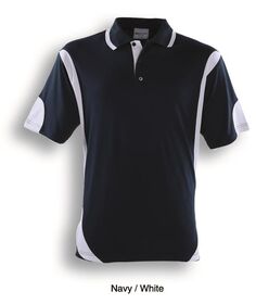 BOCINI Unisex Adults Breezeway Sports NavyWhite Polo 
