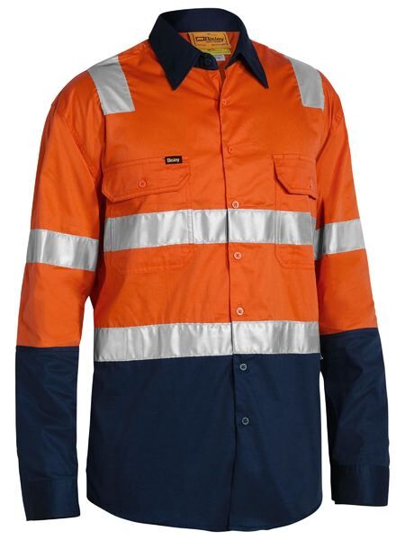 BISLEY HiVis Lightweight Shirt with Shoulder Tape