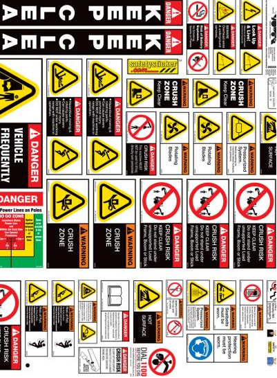 Backhoe Loader Sticker Kit