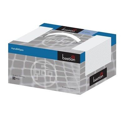 Bastion HandiWipes White Carry Box150 Sheets