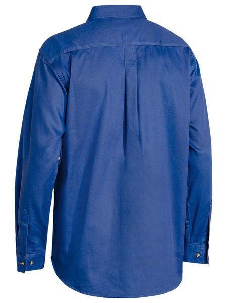 Bisley Closed Front Cotton Drill LS Shirt 