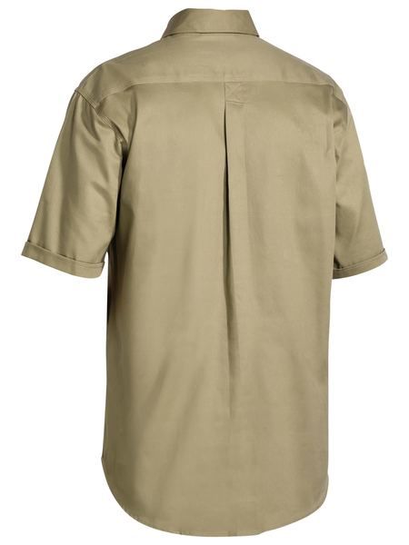 Bisley Closed Front Cotton Drill SS Shirt