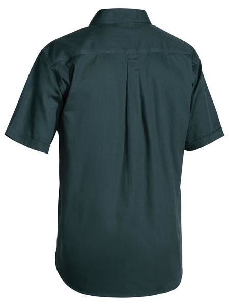 Bisley Closed Front Cotton Drill SS Shirt