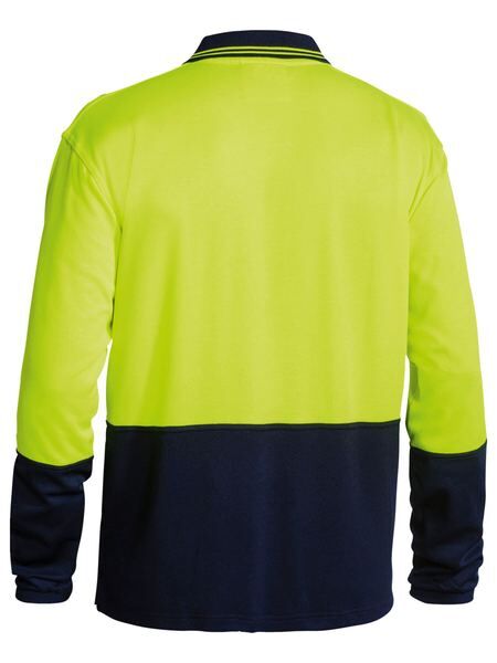 Bisley Hi Vis Polo Shirt Long Sleeve