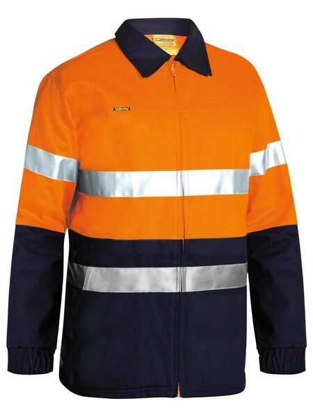 Bisley Reflective HiVis Drill Jacket 