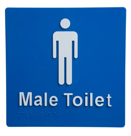 Braille Male Sign