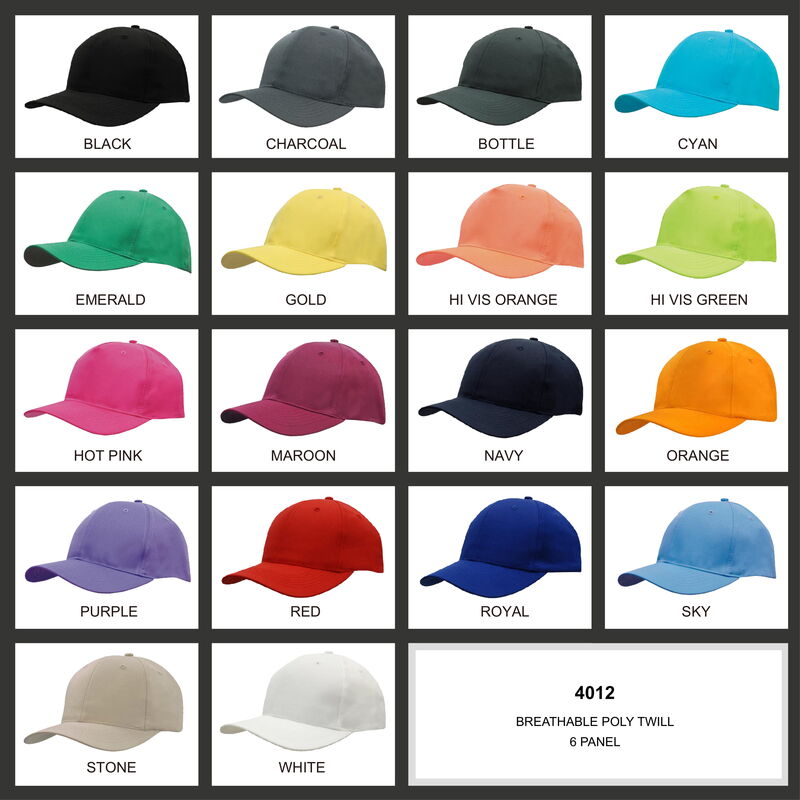 Breathable Poly Twill Cap