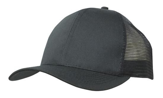 Breathable Poly Twill Cap with Mesh Back