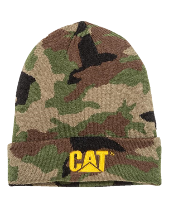 CAT Trademark Cuff Beanie Camo