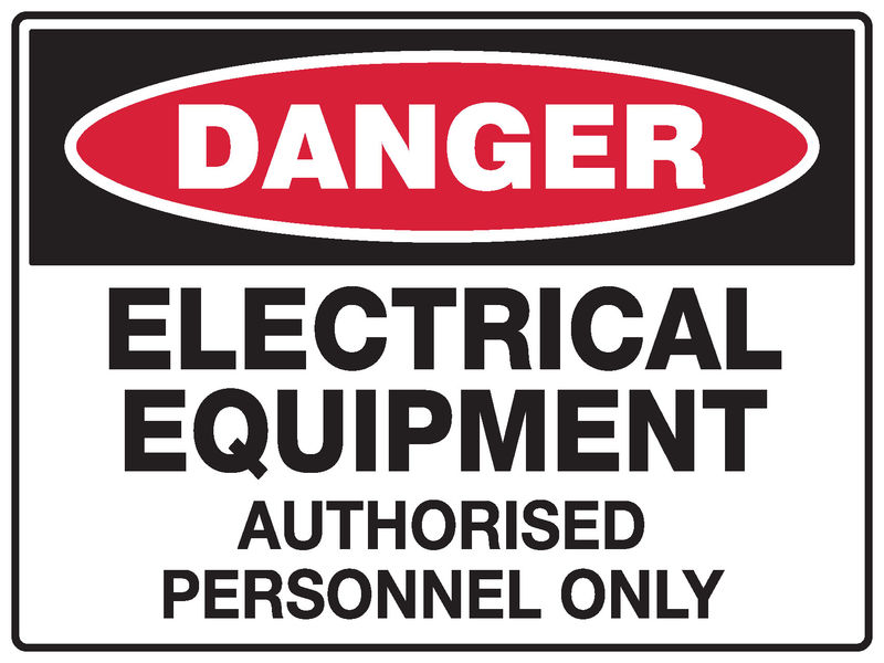 Electrical Equipment Sign