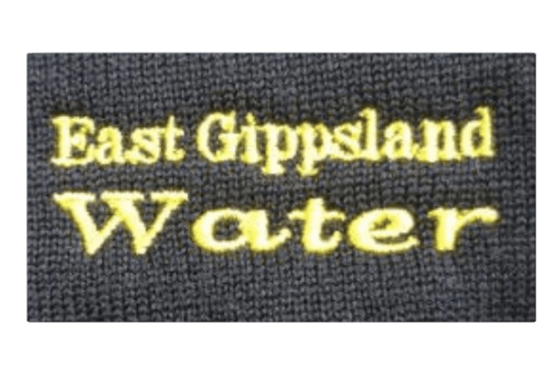 Embroidery of EG Water LHS Logo