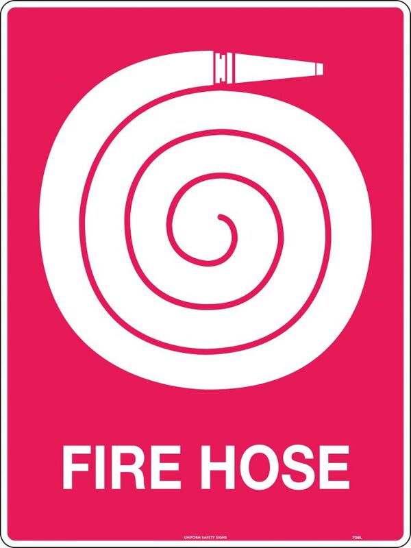 Fire Hose Sign