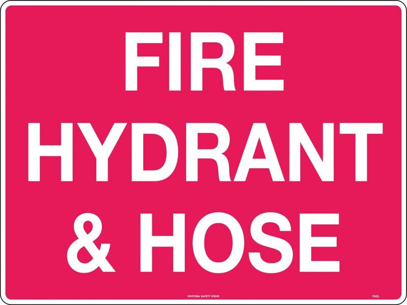 Fire Hydrant + Hose Sign