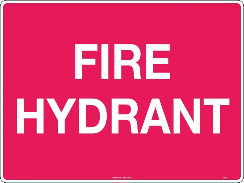 Fire Hydrant Sign