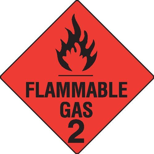 Flammable Gas 2 Sign