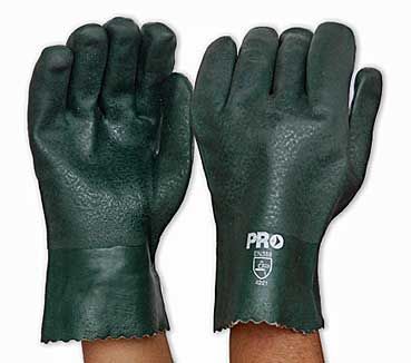 Green PVC Glove   Short