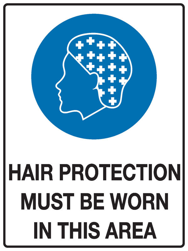Hair Protection Sign