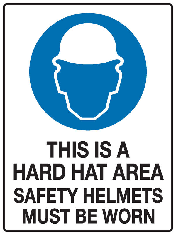 Hard Hat Safety Sign