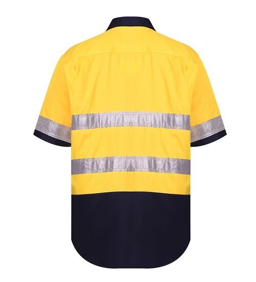 HiVis Vented Open Front LW SS Ref Shirt