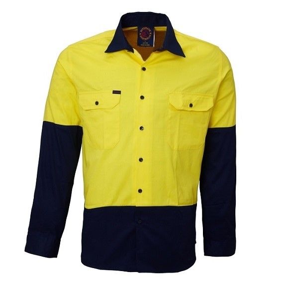 Hi Vis Vented Open Front LS Shirt