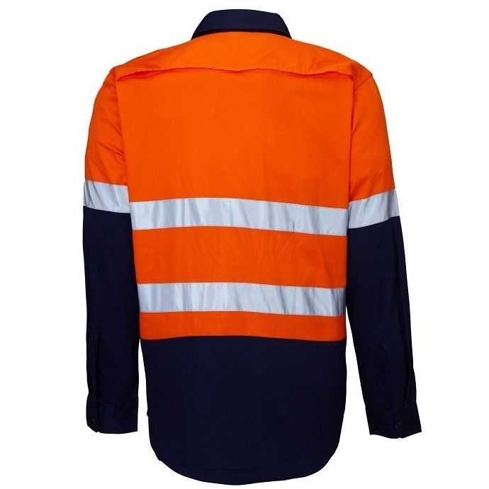 Hi Vis Vented Open Front LW LS Ref Shirt