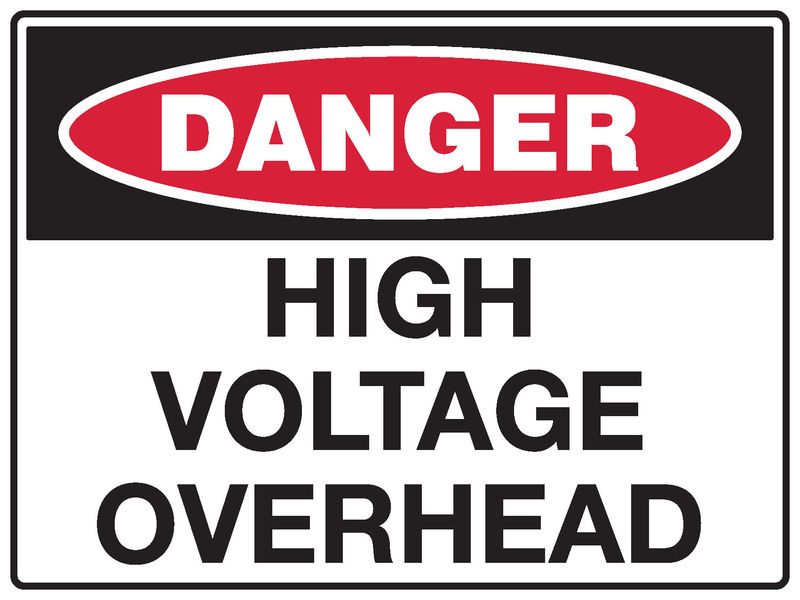 A danger High Voltage Sign