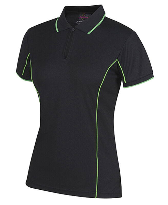 JBand39s Ladies SS Piping Polo