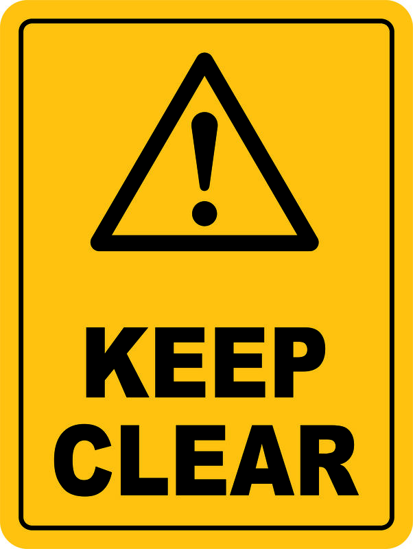 Keep Clear Sign