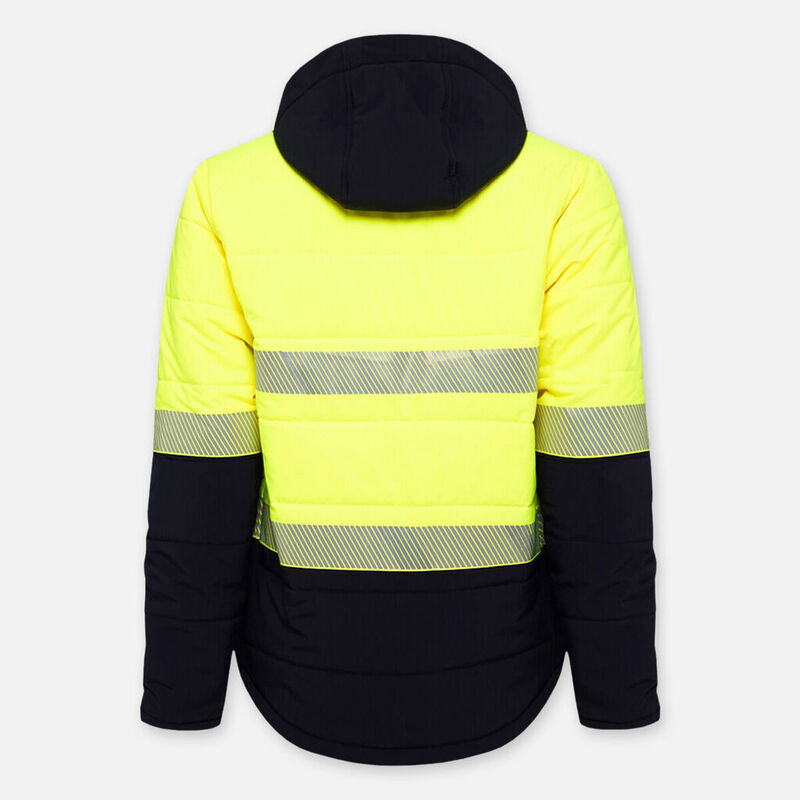 KingGee Hi Vis Reflective Fleece Lined Puffer Jacket