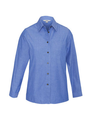 Ladies Chambray Long Sleeve Shirt