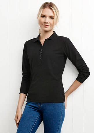 Ladies LS Crew Polo 