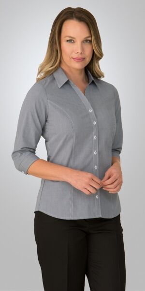 Ladies Pippa Check 34 Sleeve Shirt 