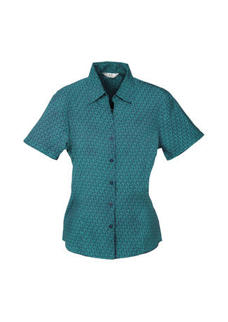 Ladies Printed Oasis Short Sleeve Shirt 