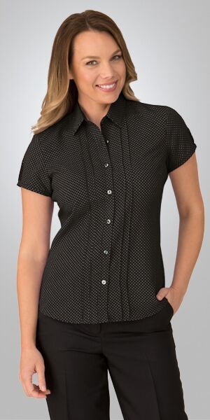 Ladies Short Sleeve City Stretch Spot Shirt 