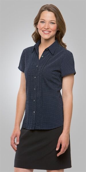 Ladies Short Sleeve City Stretch Spot Shirt 