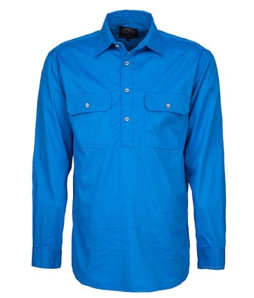A light blue Pilbara Work Shirt