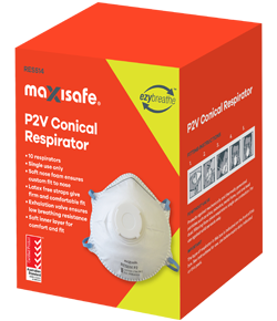 Maxisafe P2 Valved Conical Respirator