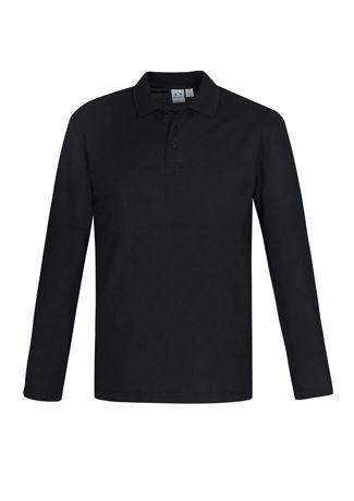 Mens LS Crew Polo