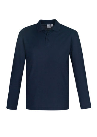 Mens LS Crew Polo