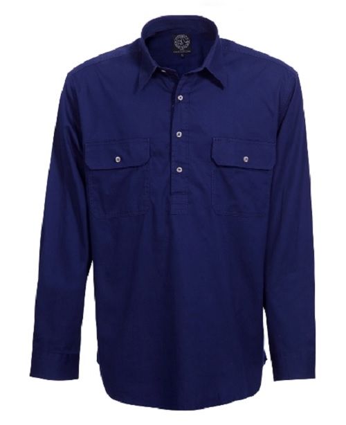 A navy blue Pilbara Work Shirt