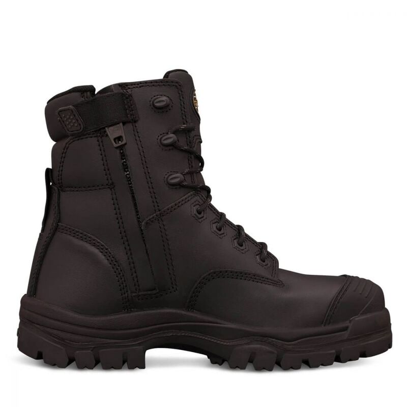 Oliver 150mm Black Zip Sided Safety Boot