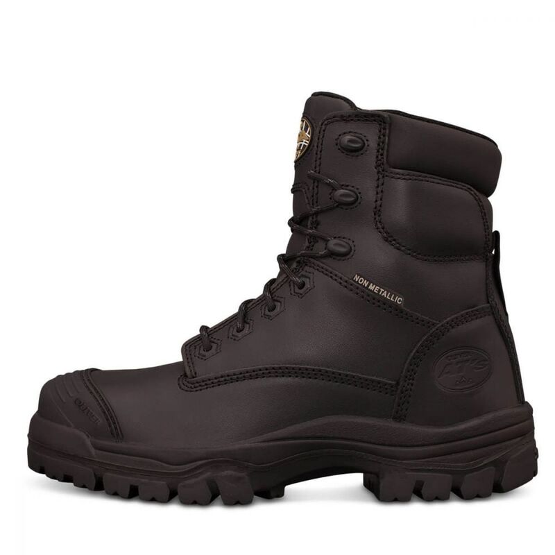 Oliver 150mm Black Zip Sided Safety Boot