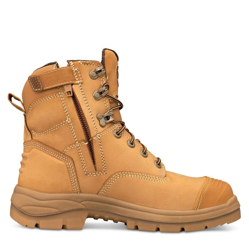 Oliver 150mm Wheat Zip Sided Safety Boot