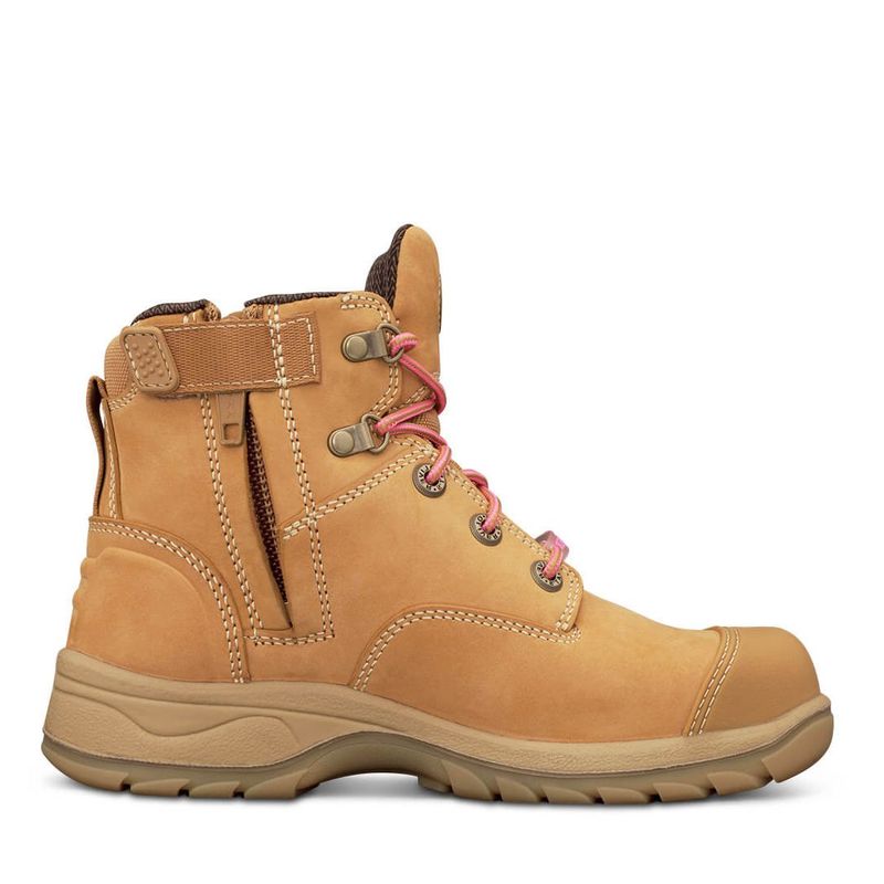 Oliver 49 432Z Women+39s Wheat Zip Sided Safety Boot