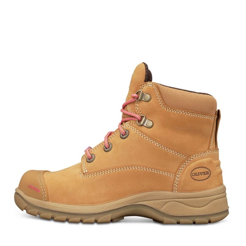 Oliver 49 432Z Women+39s Wheat Zip Sided Safety Boot