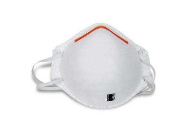 A single white P1 Respirator with a red link at the top