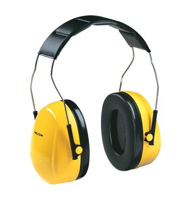 A pair of yellow Peltor H9A Earmuffs