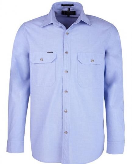 Pilbara Menand39s Chambray LS Shirt