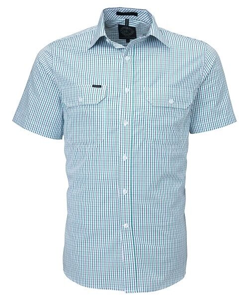 Pilbara Men's Short Sleeve Checked Shirt | SWF Group