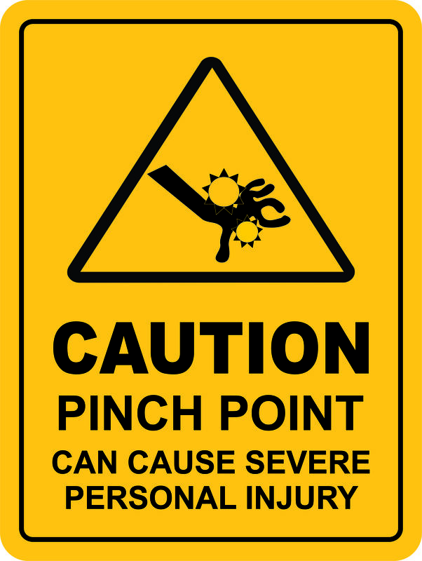 Pinch Point Sign